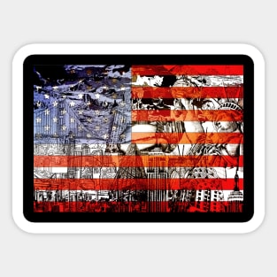 usa flag Sticker